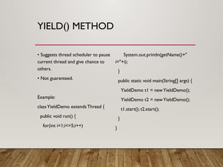 Comprehensive Guide to Java Threads: Lifecycle, Methods, and Examples ...