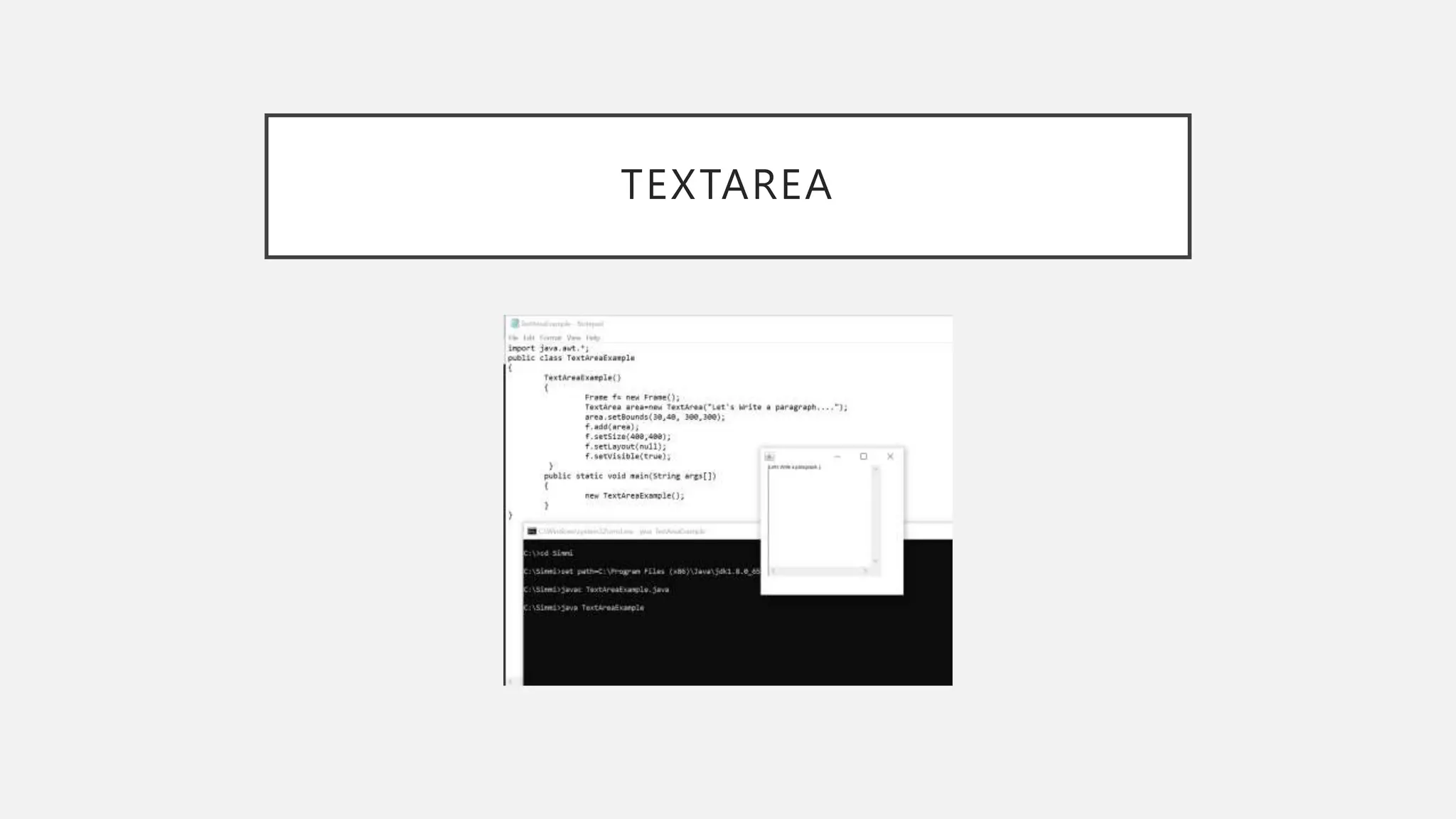 TEXTAREA 