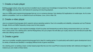 10 Creative Ways to Use Java | PPT | Free Download