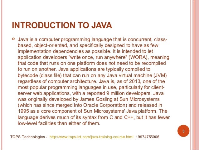 Java training in ahmedabad for students and fresher’s