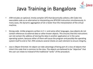Java training in bangalore | PPTX