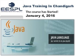 Java Training In Chandigarh
The course has Started!
January 4, 2016
 