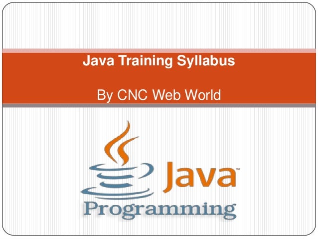 core java syllabus core java syllabus