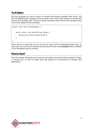 Java tutorial | PDF