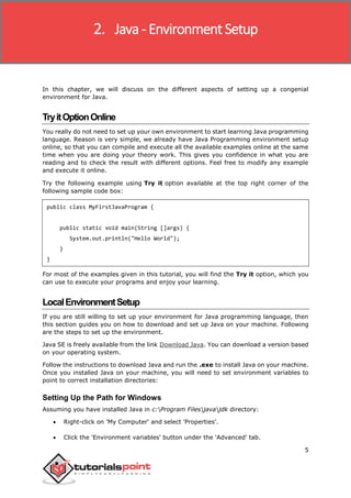 Java tutorial | PDF