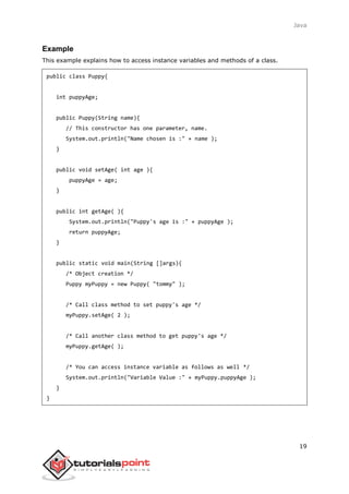 Java tutorial | PDF