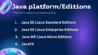 Java Tutorial | What is Java? | PPT | Free Download