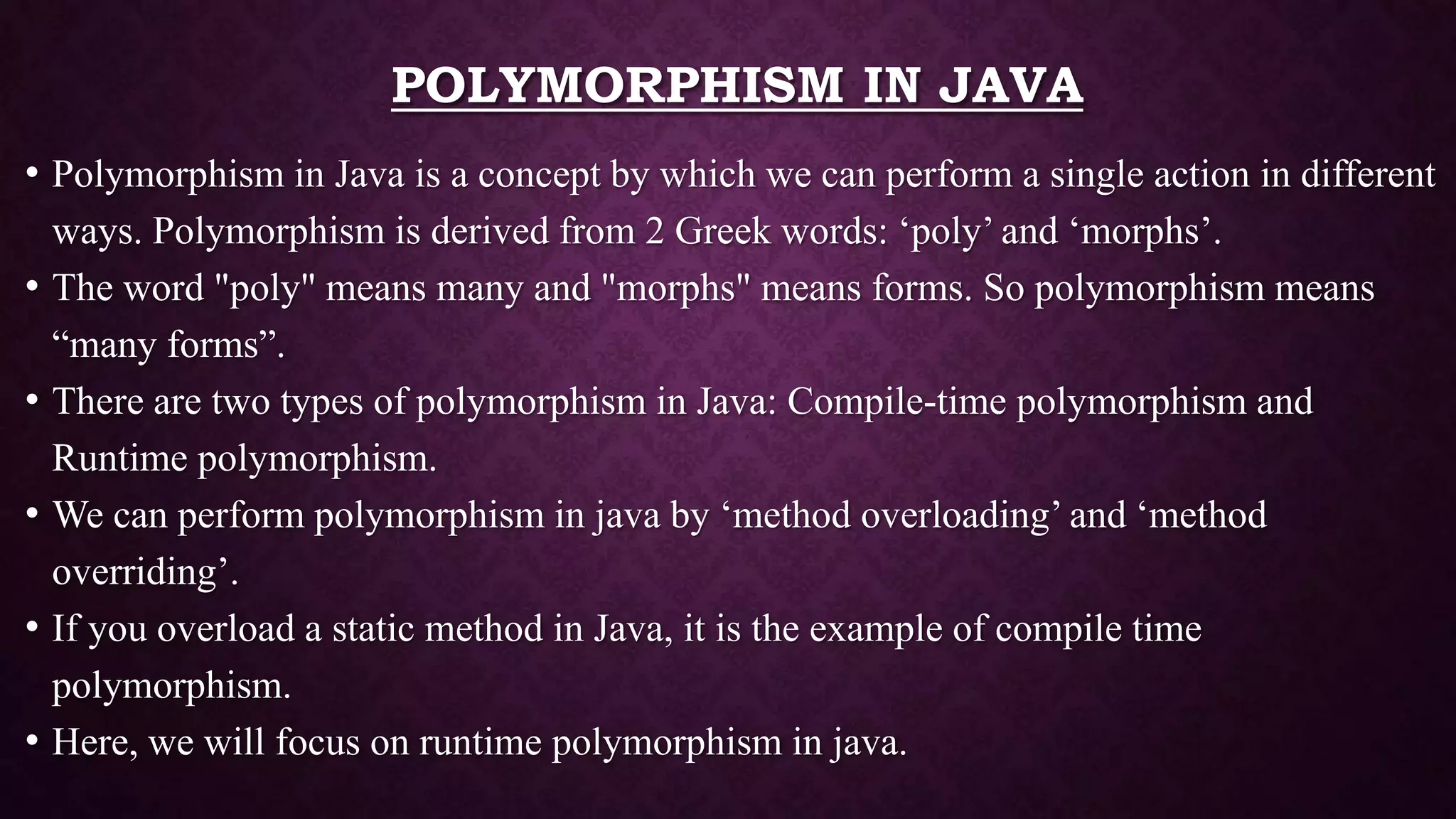 A Case Study on Java. Java Presentation | PPTX