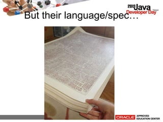 But their language/spec
 