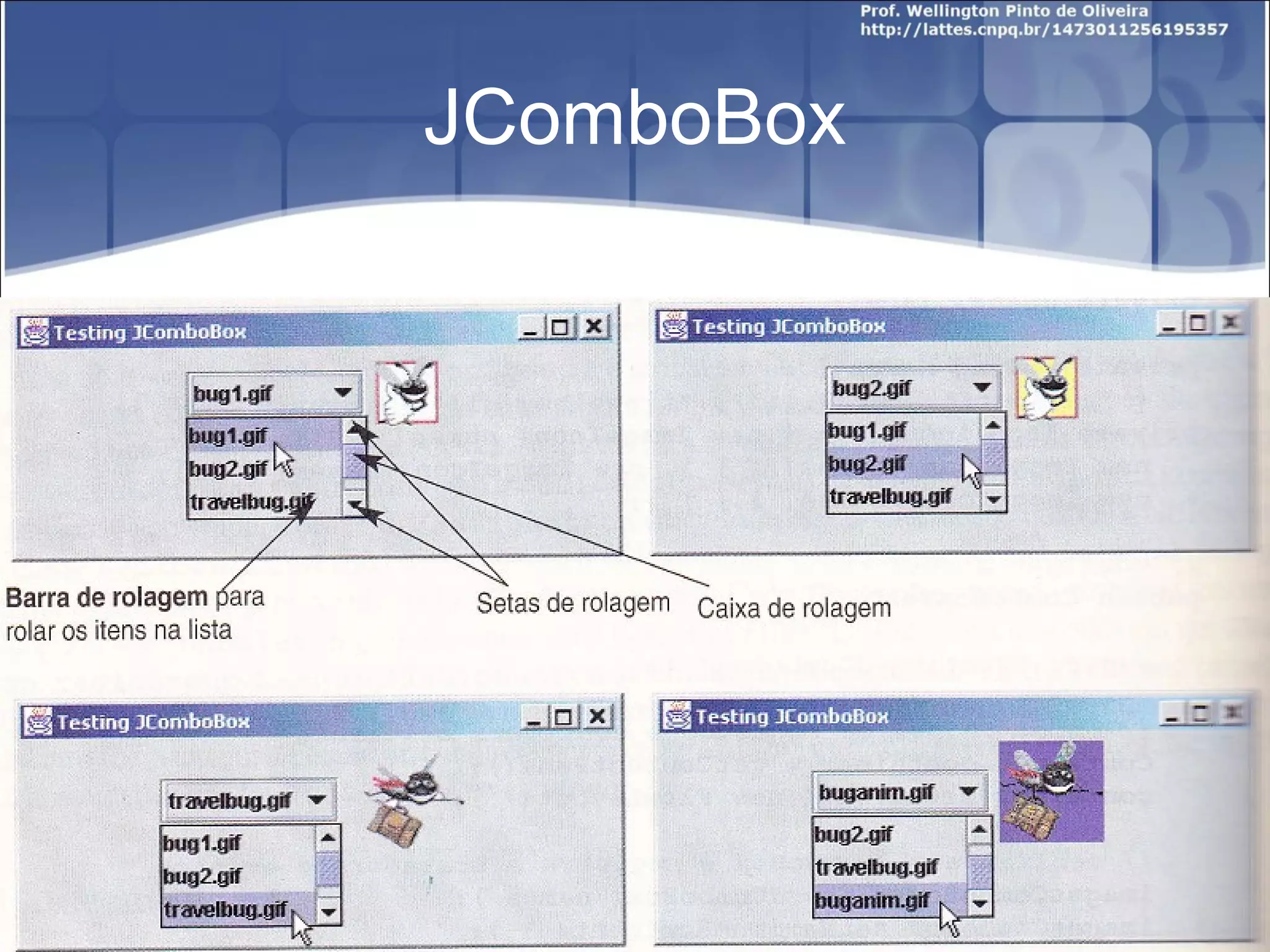JComboBox 