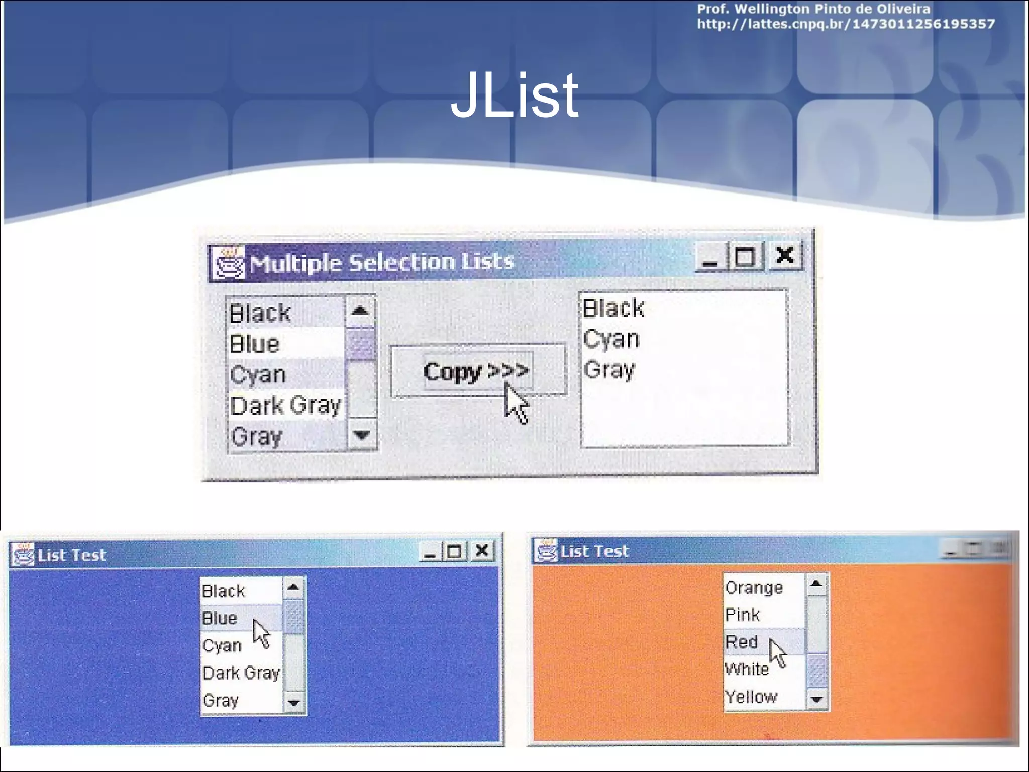 JList 