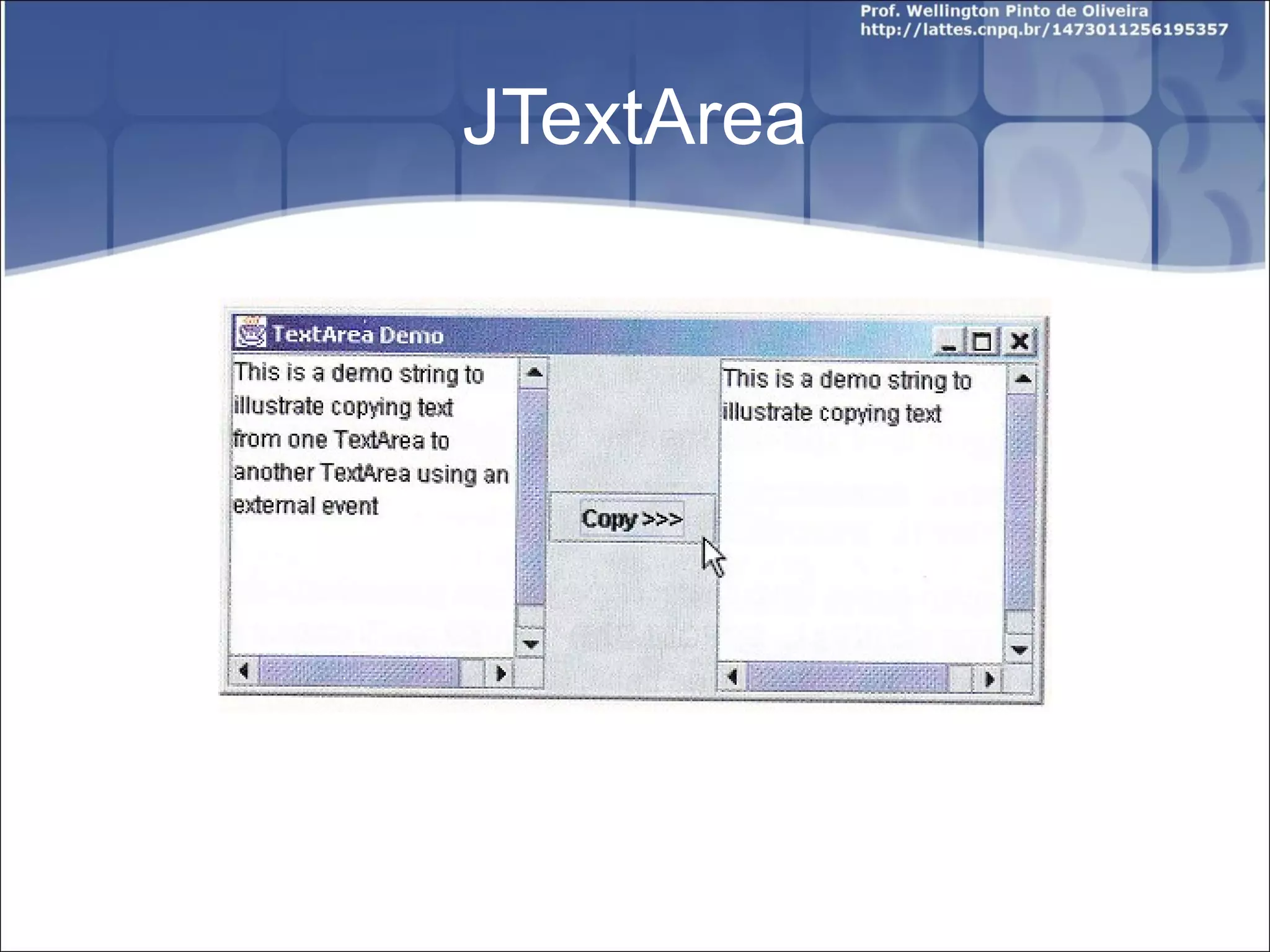 JTextArea 
