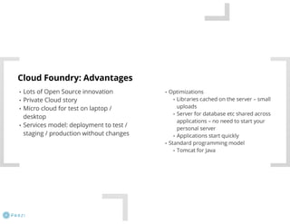 Java und Cloud - nicht nur mit PaaS 