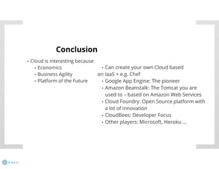 Java und Cloud - nicht nur mit PaaS 
