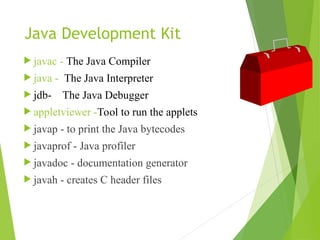 java features, history and java environment | PPT
