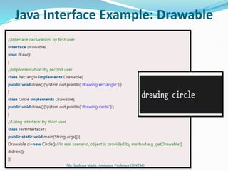 Java Interface Example: Drawable
Ms. Sushma Malik, Assistant Professor (IINTM)
 