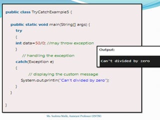 Ms. Sushma Malik, Assistant Professor (IINTM)
 