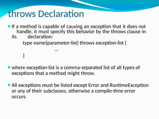 PACKAGES, INTERFACES AND EXCEPTION HANDLING | PPTX