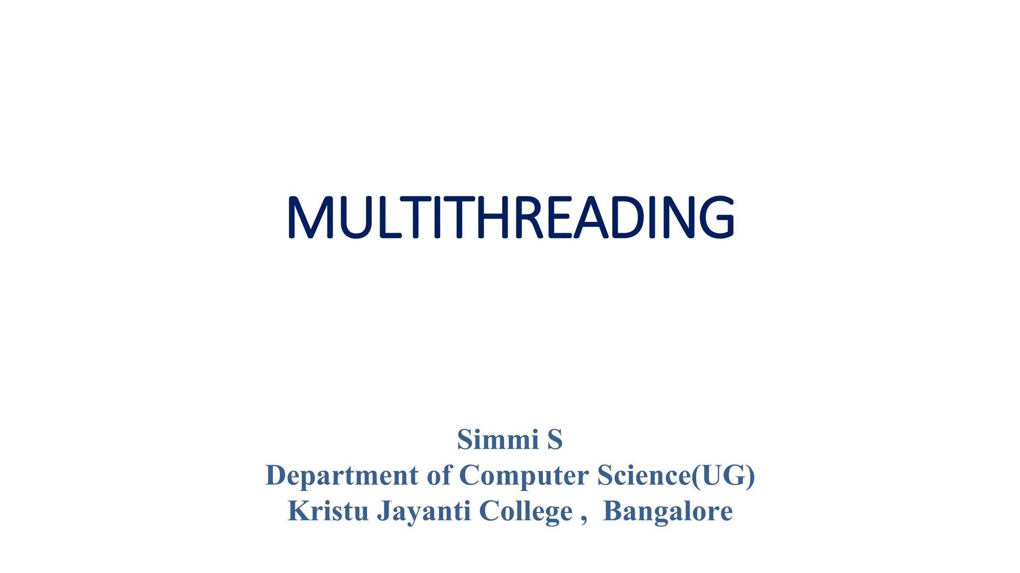 The Concept Of Multithreading In Java Programming | PPT
