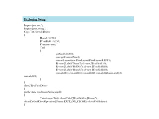 JAVA UNIT 5.pptx jejsjdkkdkdkjjndjfjfkfjfnfn | PPTX