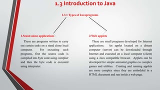 INTRODUCTION TO JAVA | PPT