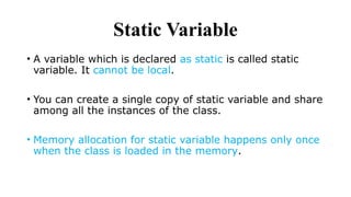 Java Variables – Basics and Types By Smart Learning Centre | PPTX