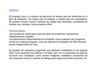 Java ventajas y caracteristicas | PPTX