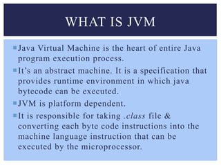 Java virtual machine | PPTX