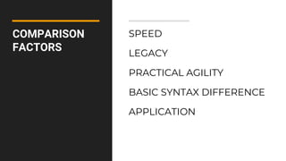 Java vs python | PPTX