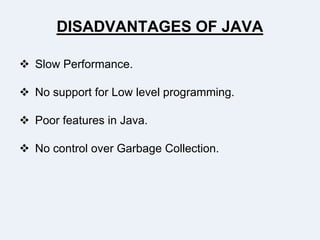 Industrial Training Report on Java Technology. | PPSX
