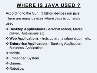 Industrial Training Report on Java Technology. | PPT