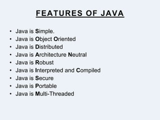Industrial Training Report on Java Technology. | PPSX
