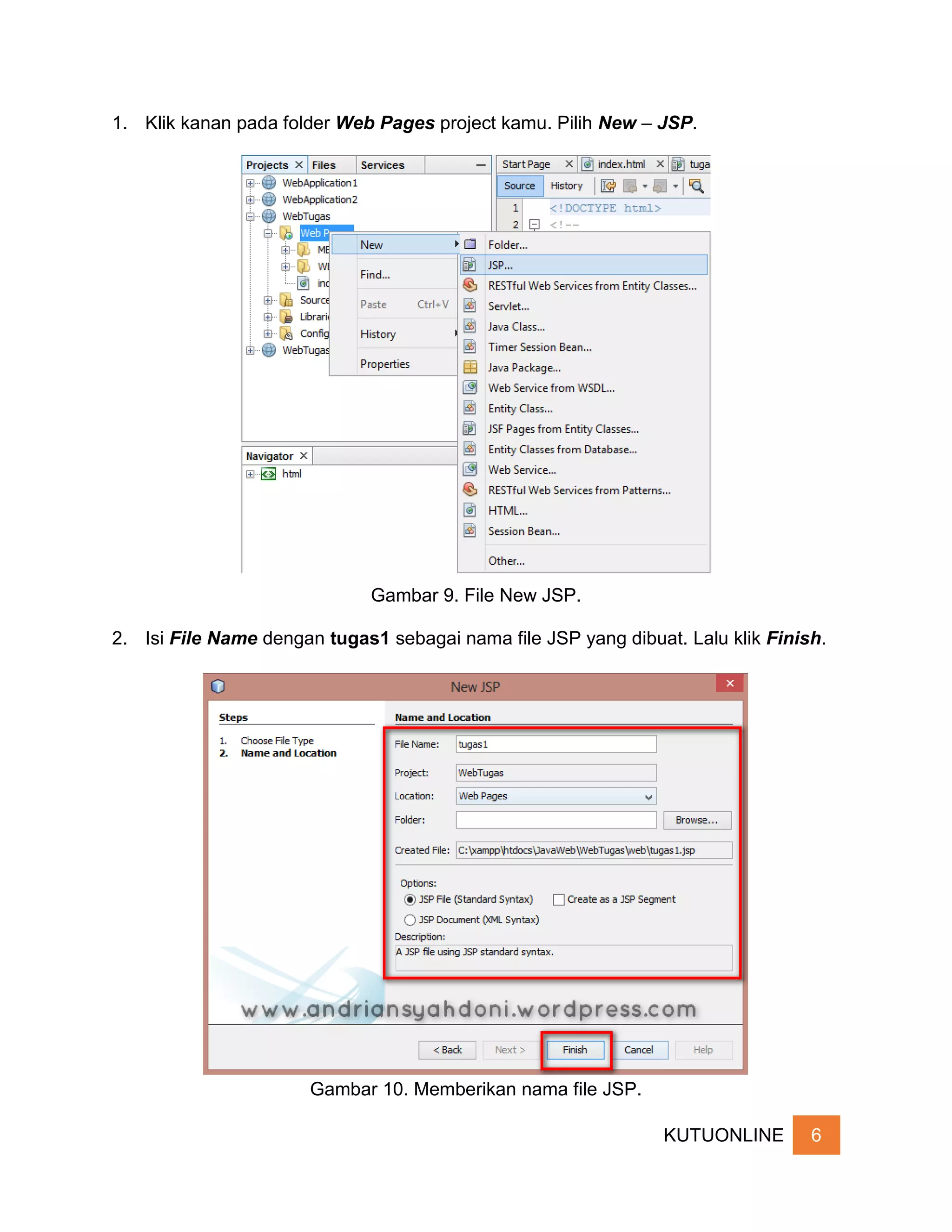 Java Web Form Pendaftaran - JSP | PDF