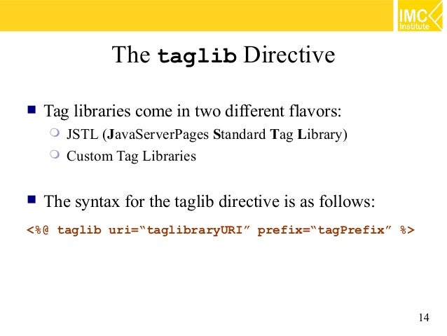 How to write custom tags in java