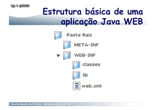 Estrutura básica de uma
    aplicação Java WEB
 