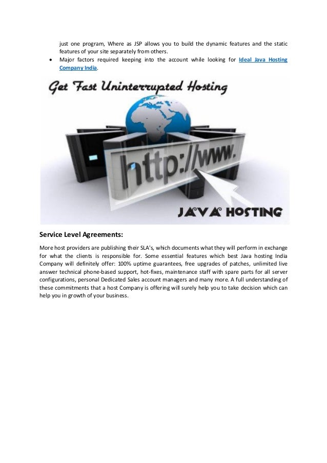 Java Web Hosting The Executive Summary Images, Photos, Reviews