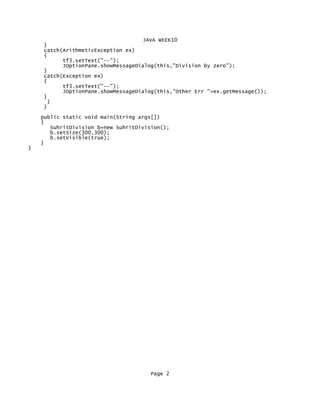 Java Week10 Notepad | PDF