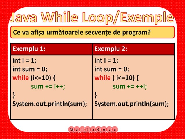 Java While Loop | PPT