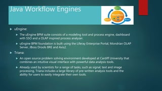 Java workflow engines | PPT