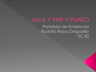 Java y php y punto | PPTX