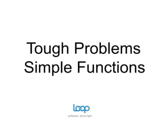 TasksA => B => C => nTasks are made-up of composable operations 