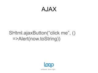 Bindingdef list =   "li" #> prods.map { p =>     "h2 *" #> p.name &    "a [href]" #> p.link}