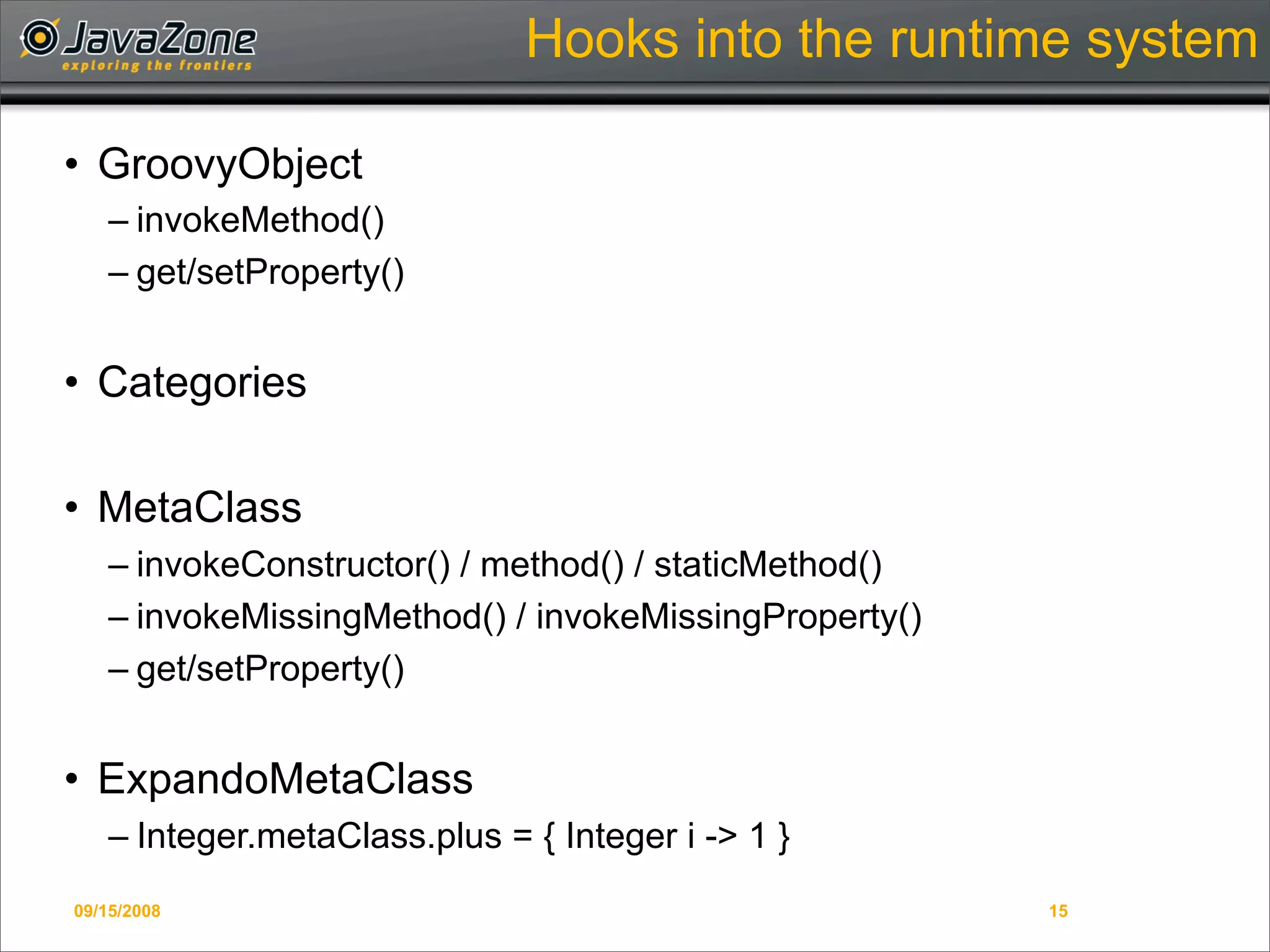 Writing Domain-Specific Languages in Groovy