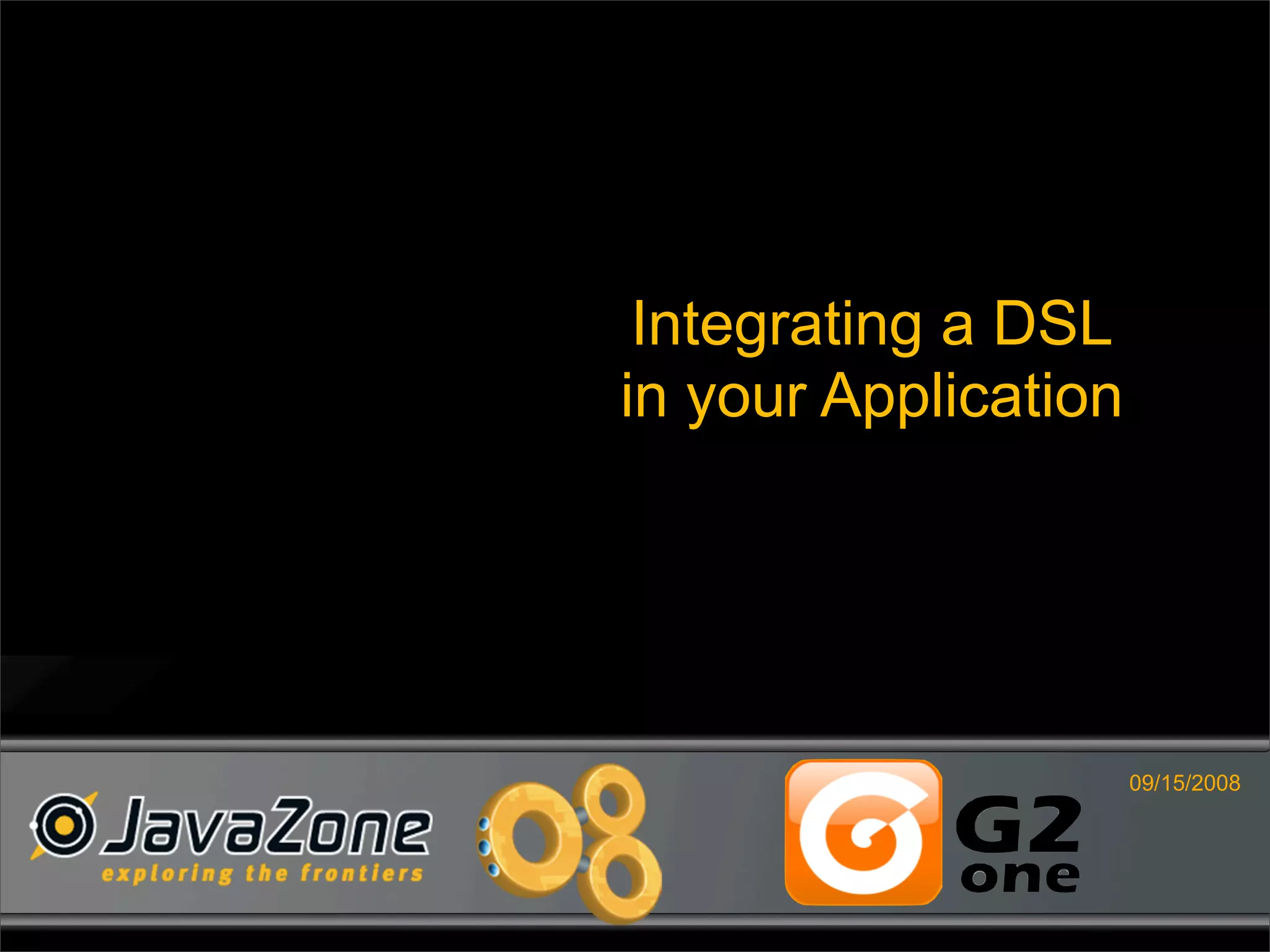 Writing Domain-Specific Languages in Groovy