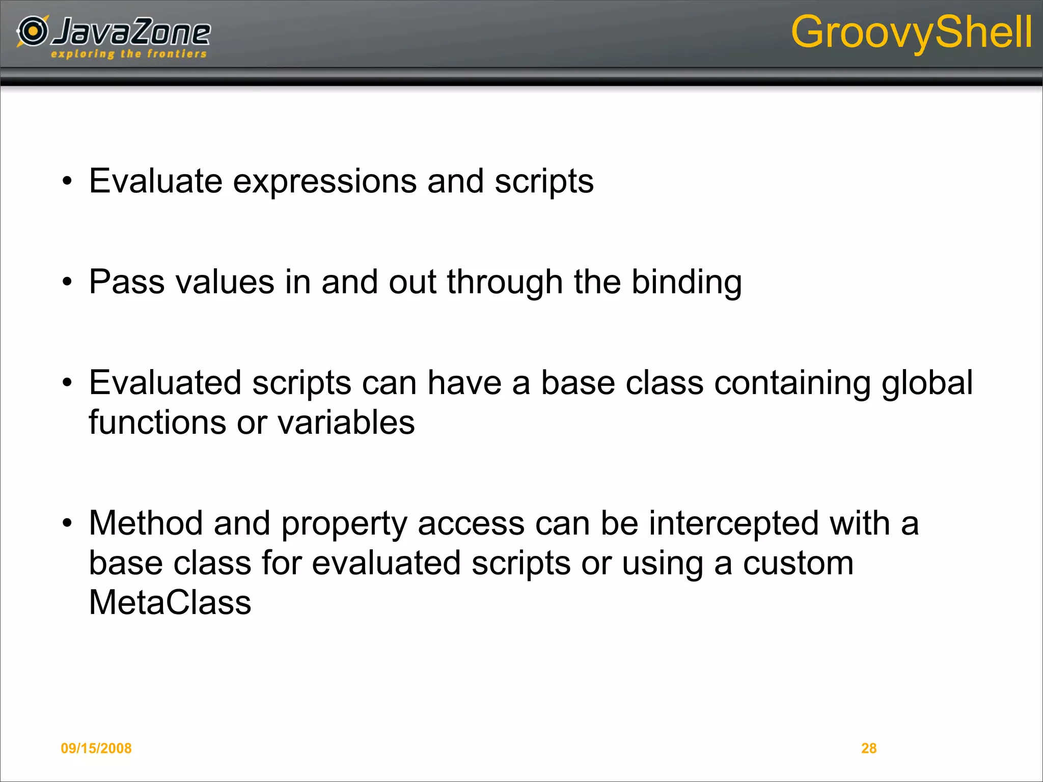 Writing Domain-Specific Languages in Groovy
