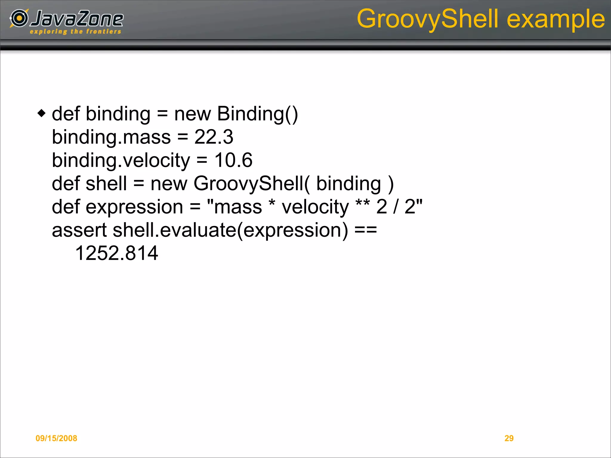 Writing Domain-Specific Languages in Groovy