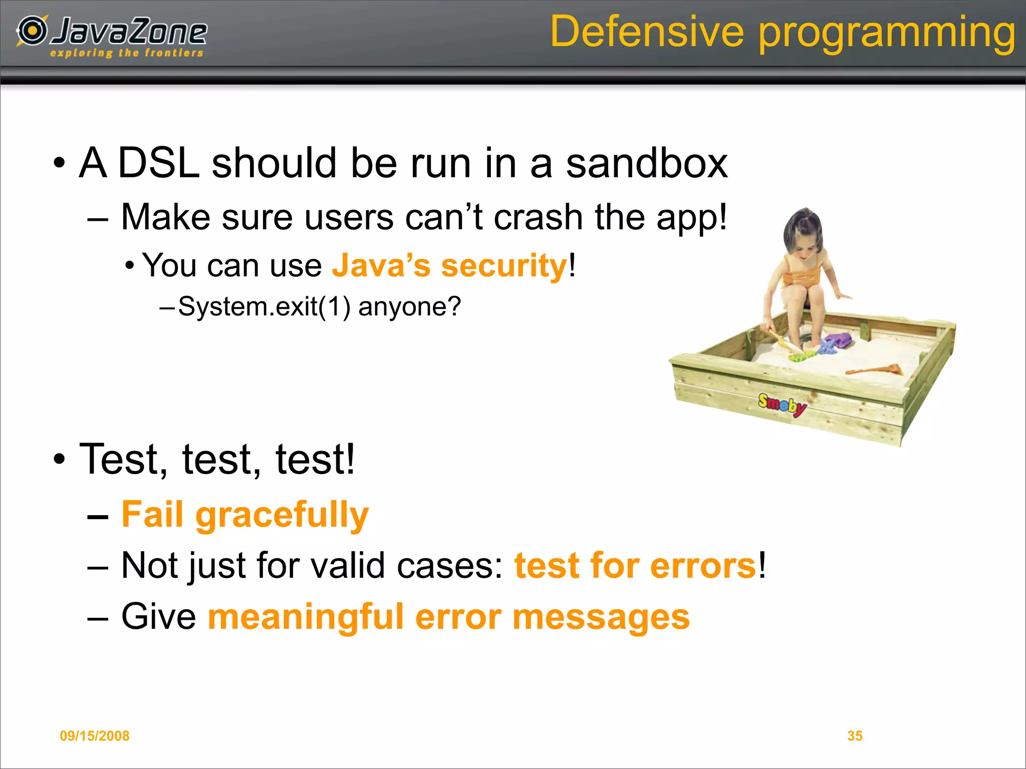 Writing Domain-Specific Languages in Groovy