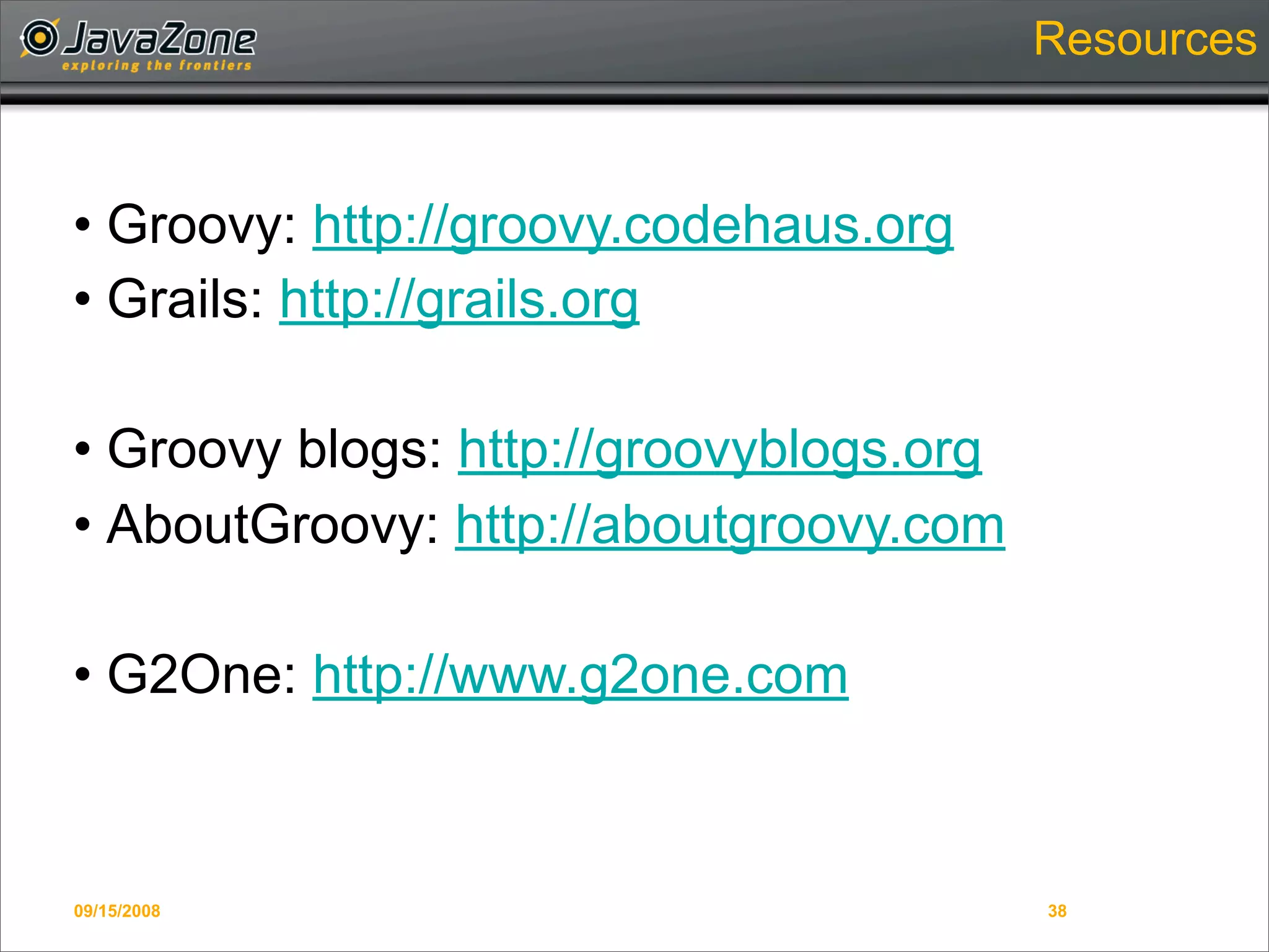 Writing Domain-Specific Languages in Groovy
