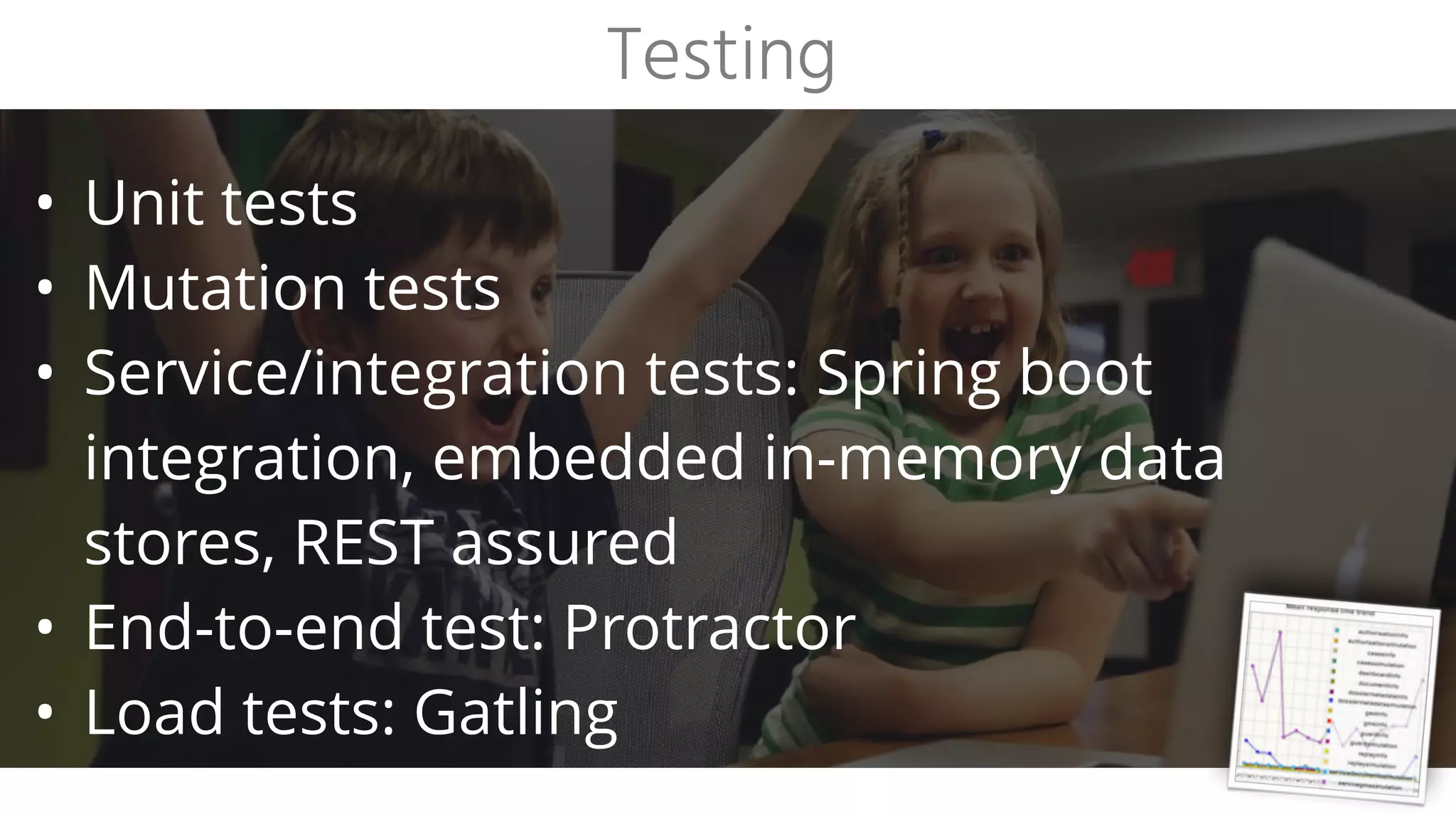 Build tools, deployments
and running in production
 