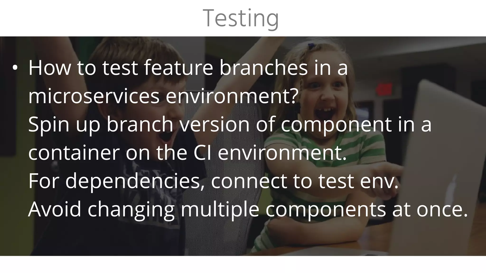• Gitlab
• Jenkins with Docker swarm slave nodes
• Jenkins 2 pipelines
• Nexus
• Sonar
Build tools
 